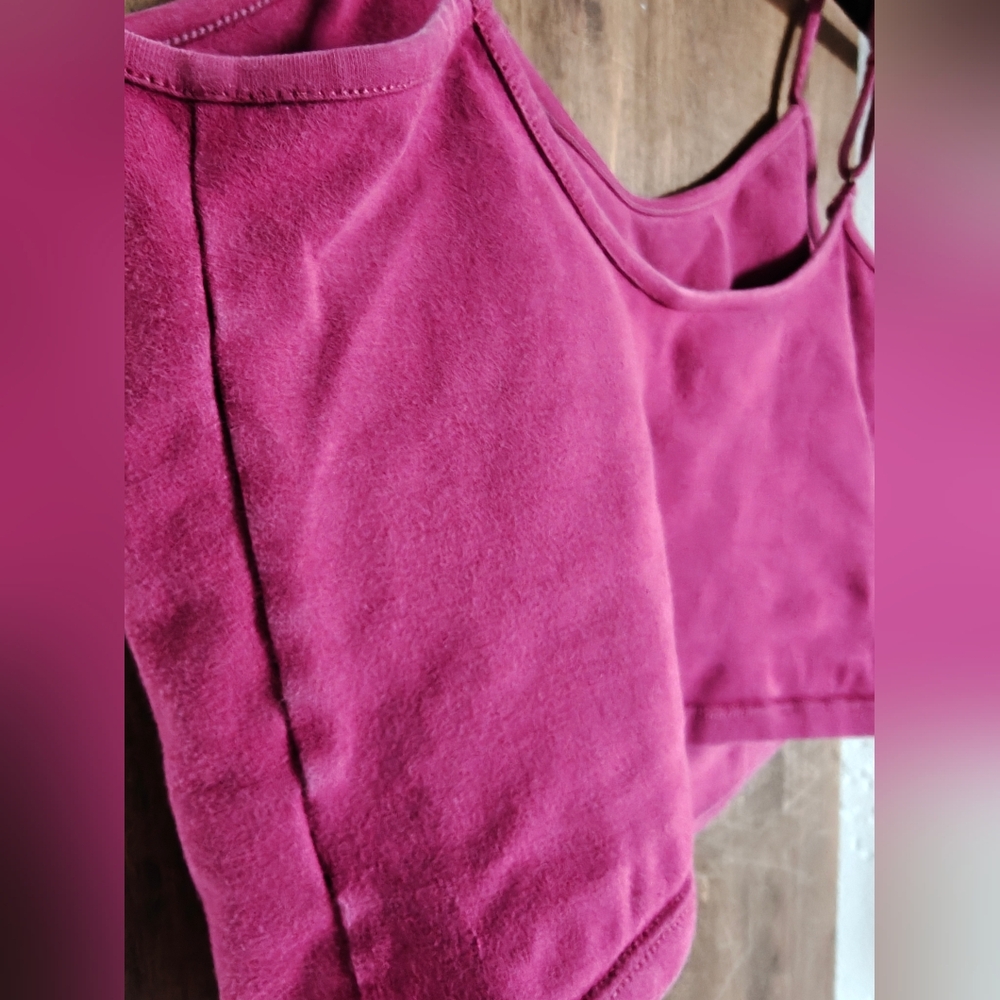 Manners London Scoop Crop In Pinky Purply - Picture 4 of 4